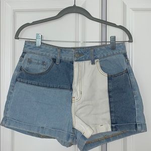 PacSun Hopper Patch Denim Mom Shorts